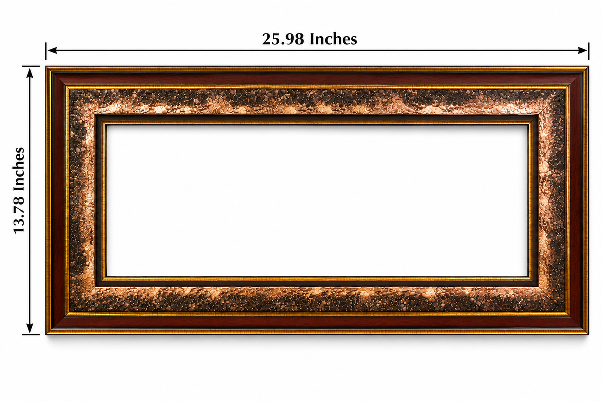 Premium 3D Islamic Calligraphy Brown & Gold Luxury Frame